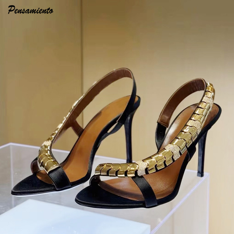 Women Fashion Ideas - Sandali da donna gladiatore in raso
