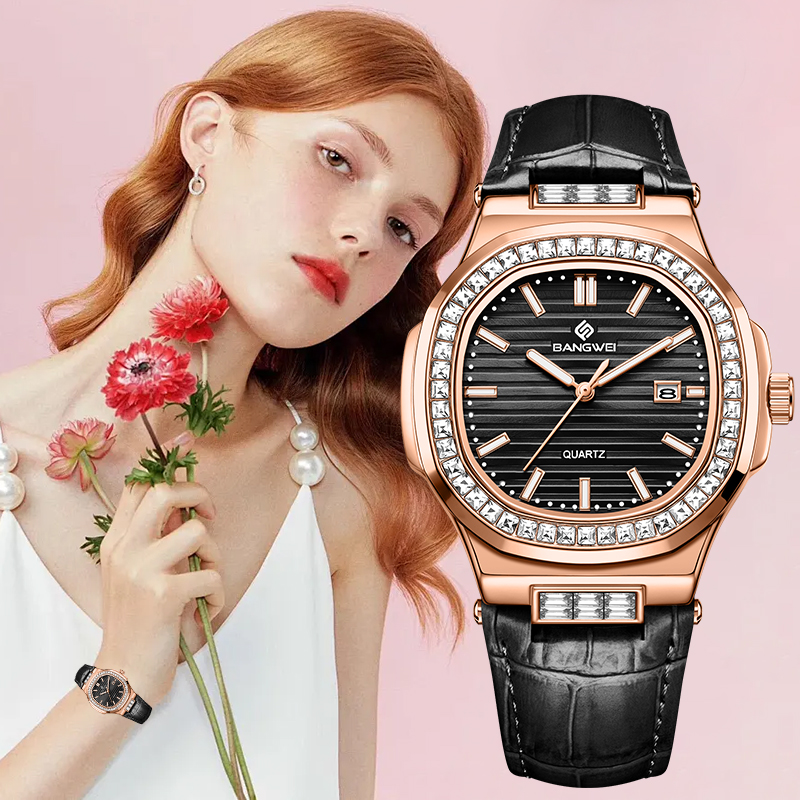 Fashion Women Watches - Orologio da Donna LIGE Bangwei, Semplice
