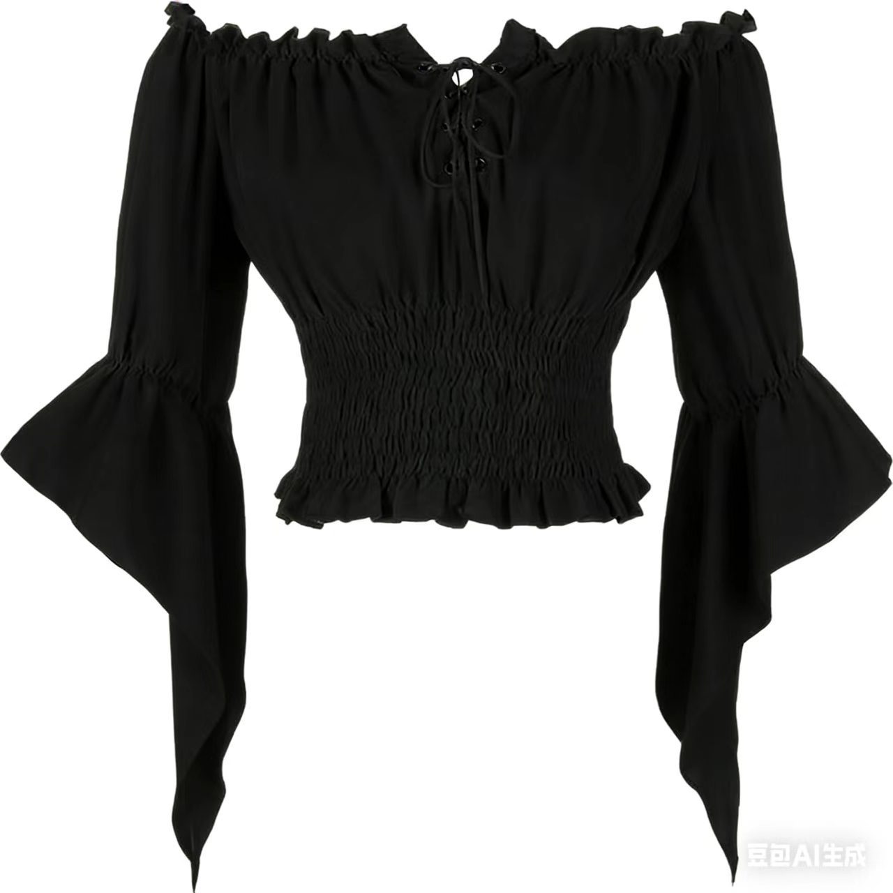 Off Shoulder Top - Abbigliamento Aristocratico Medievale Rinascimentale, Camicetta Vintage