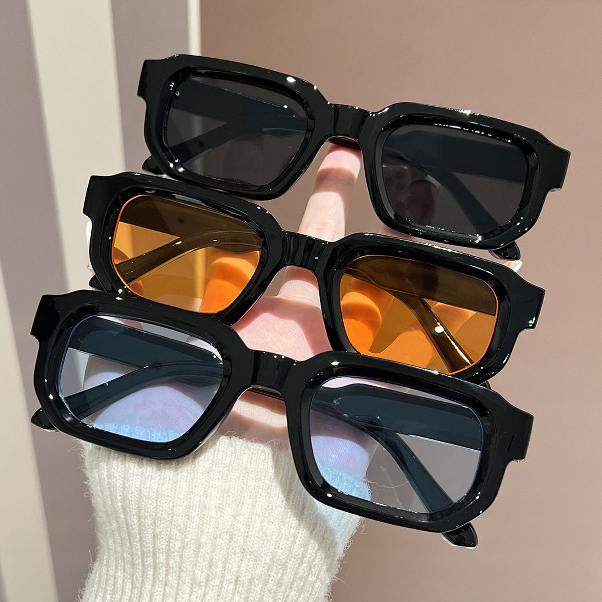 Women'S Fashion Eyeglass Frames - Occhiali da Sole Rettangolari alla Moda