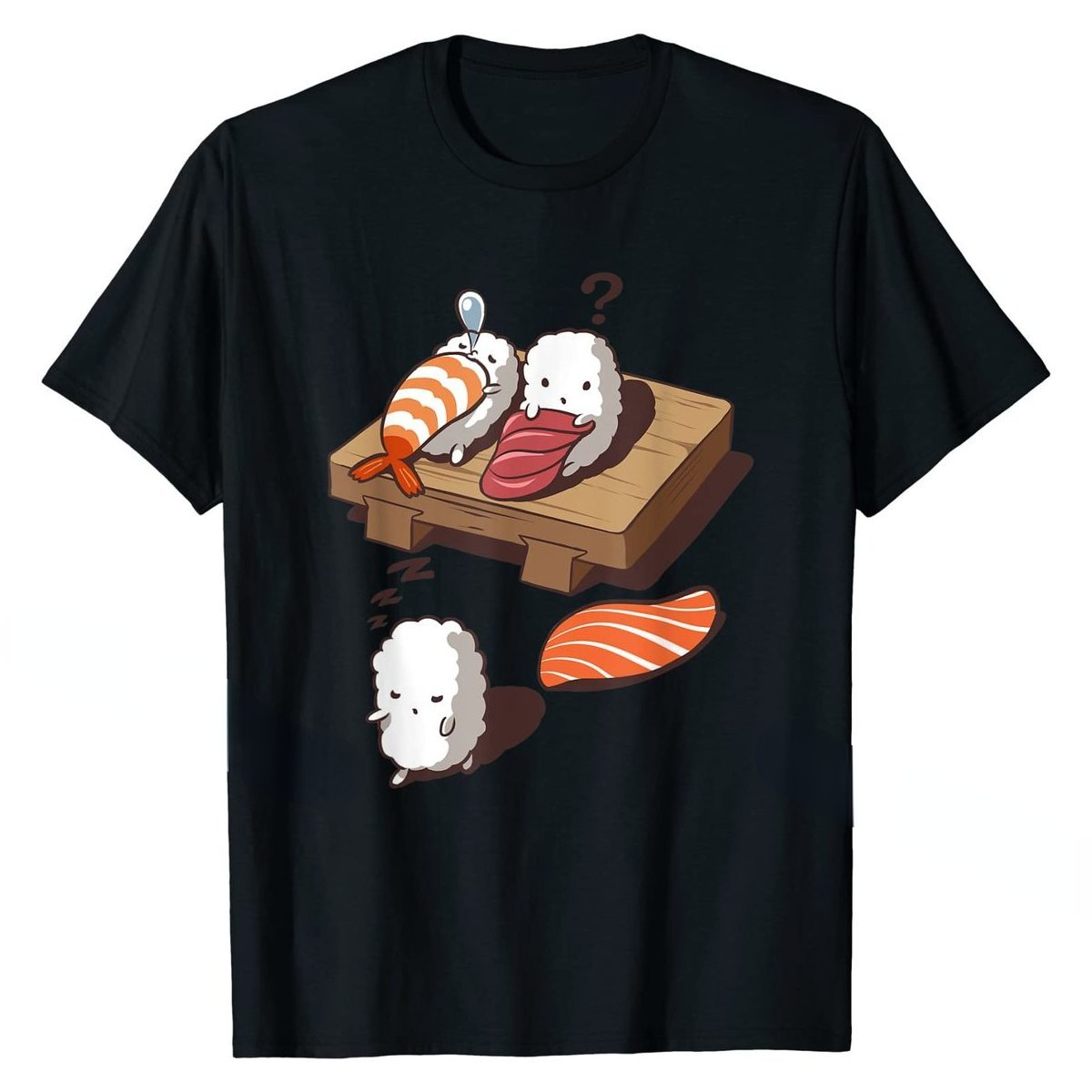 Women'S Fashion Graphic Tees - Divertente giapponese Nigiri Sushi Sleepwalking Tee