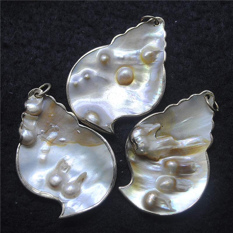 Women Fashion Nz - 3PCS Natura Conchiglia Pendenti Madreperla Allentato