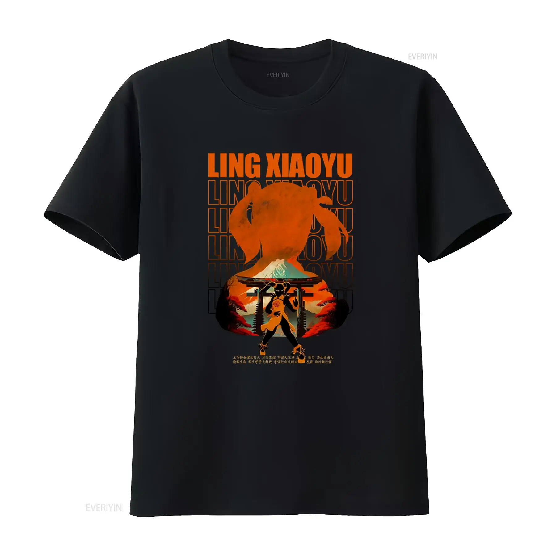 Women'S Fashion Graphic Tees - T-shirt girocollo pesante in stile giapponese