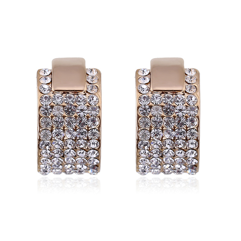 Women'S Fashion E Commerce - Orecchini a bottone con diamanti in