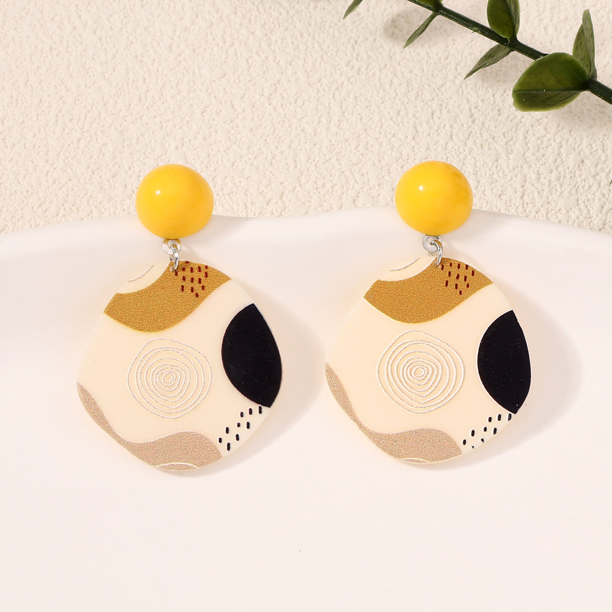 Women'S Fashion E Commerce - Orecchini geometrici rotondi di lusso, versatili,
