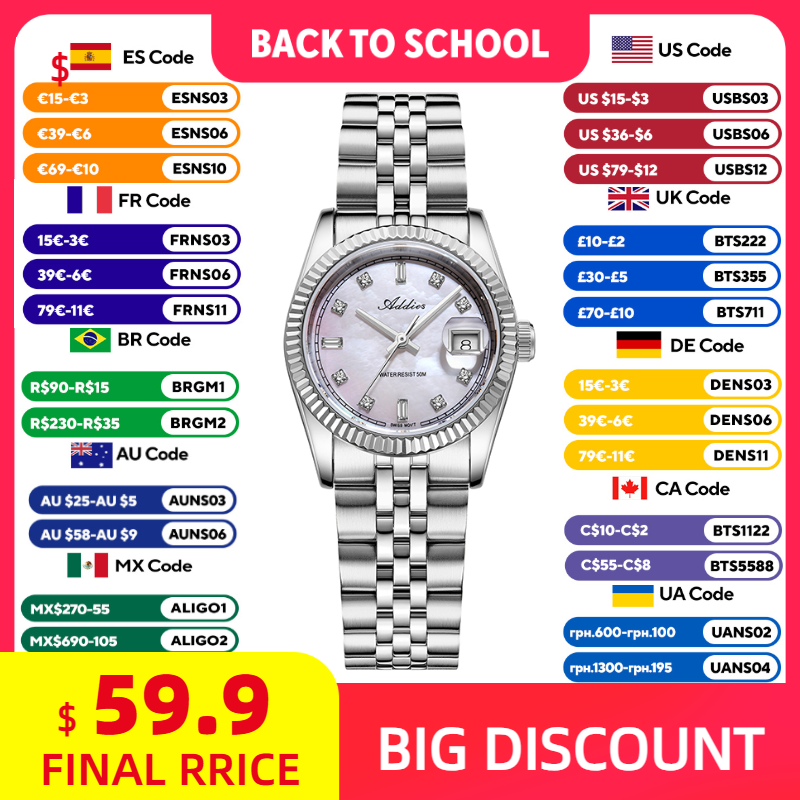 Fashion Women Watches - ADDIES 585 Orologi da donna al