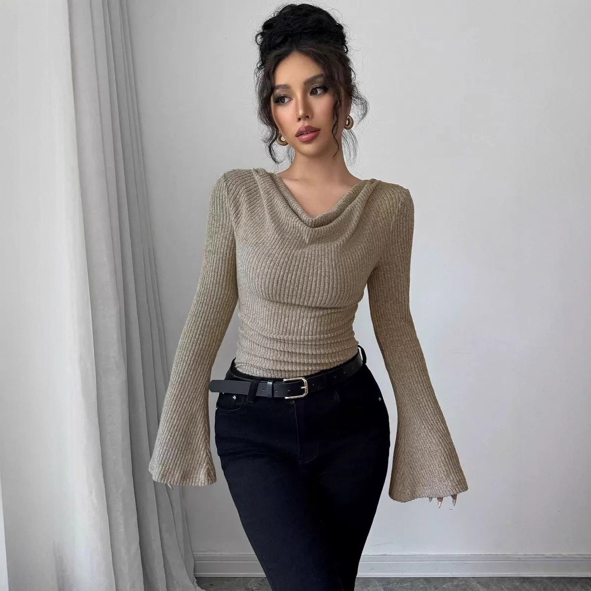 Blusa da donna a maniche lungh - Off Shoulder Top recensione e prezzo