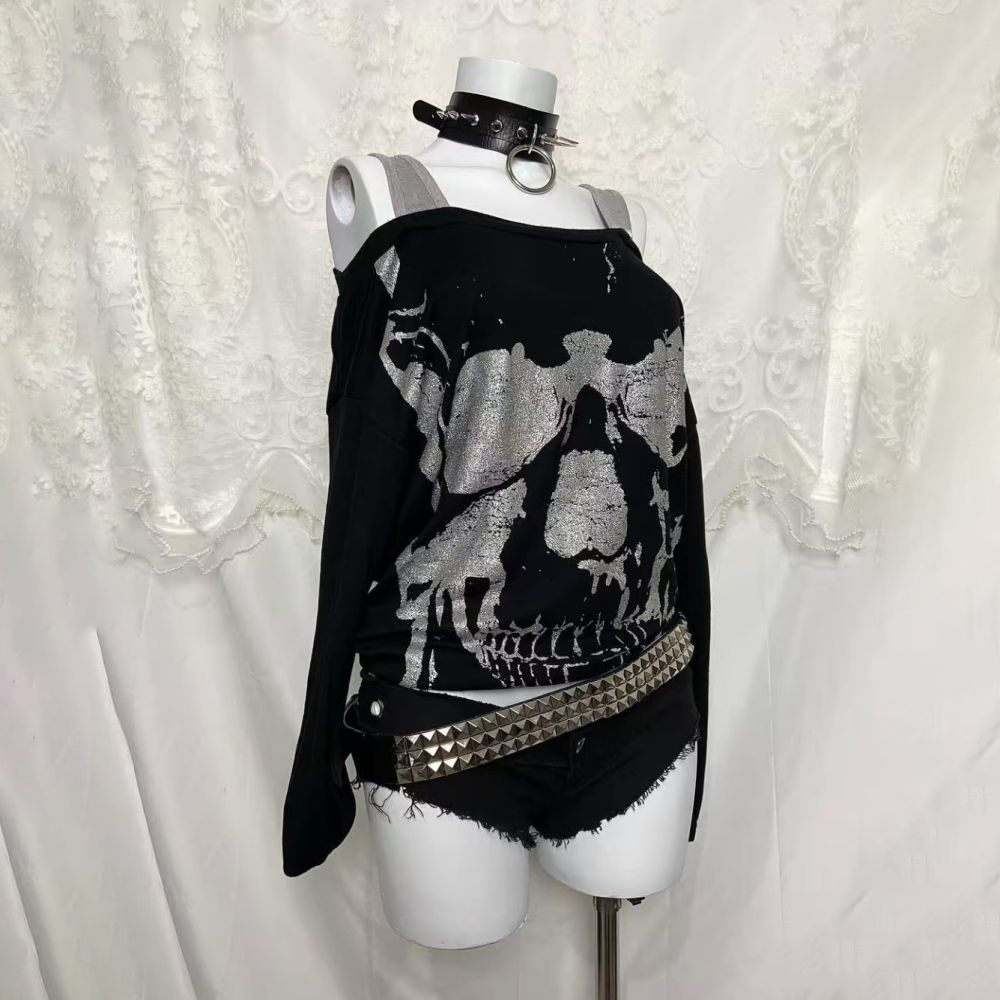T-shirt Donna Y2K Finto Due Pe - Off Shoulder Top recensione e prezzo