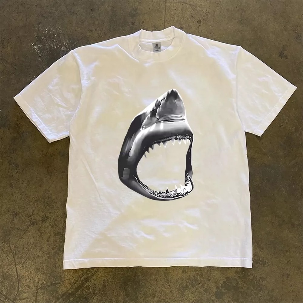 T-Shirt Squalo Bianco Uomo Don - Women'S Fashion Graphic Tees recensione e prezzo