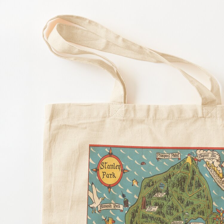 Borsa tote in tela con mappa v - Women'S Fashion Vancouver recensione e prezzo