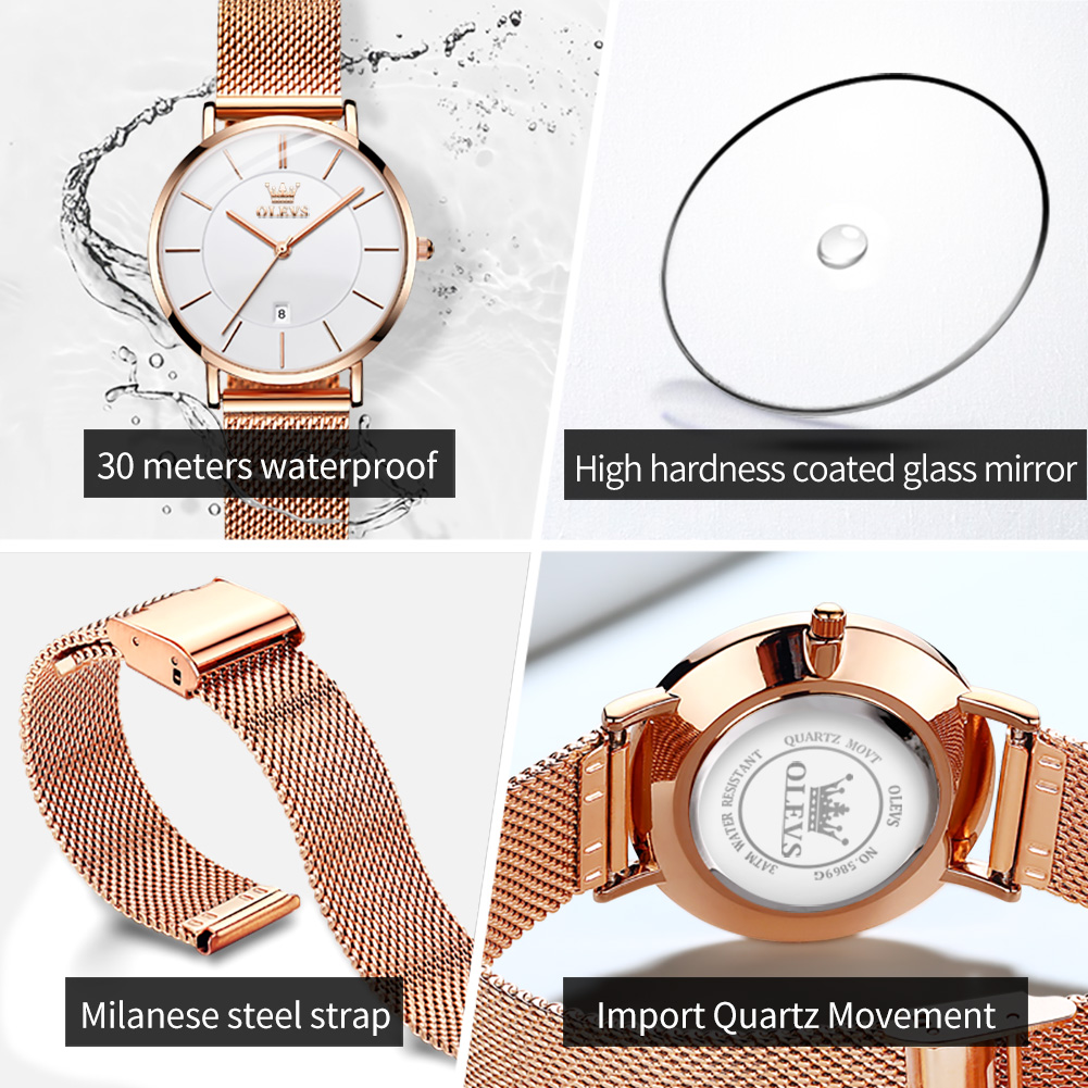 OLEVS Orologio da donna 5869 O - Fashion Women Watches recensione e prezzo
