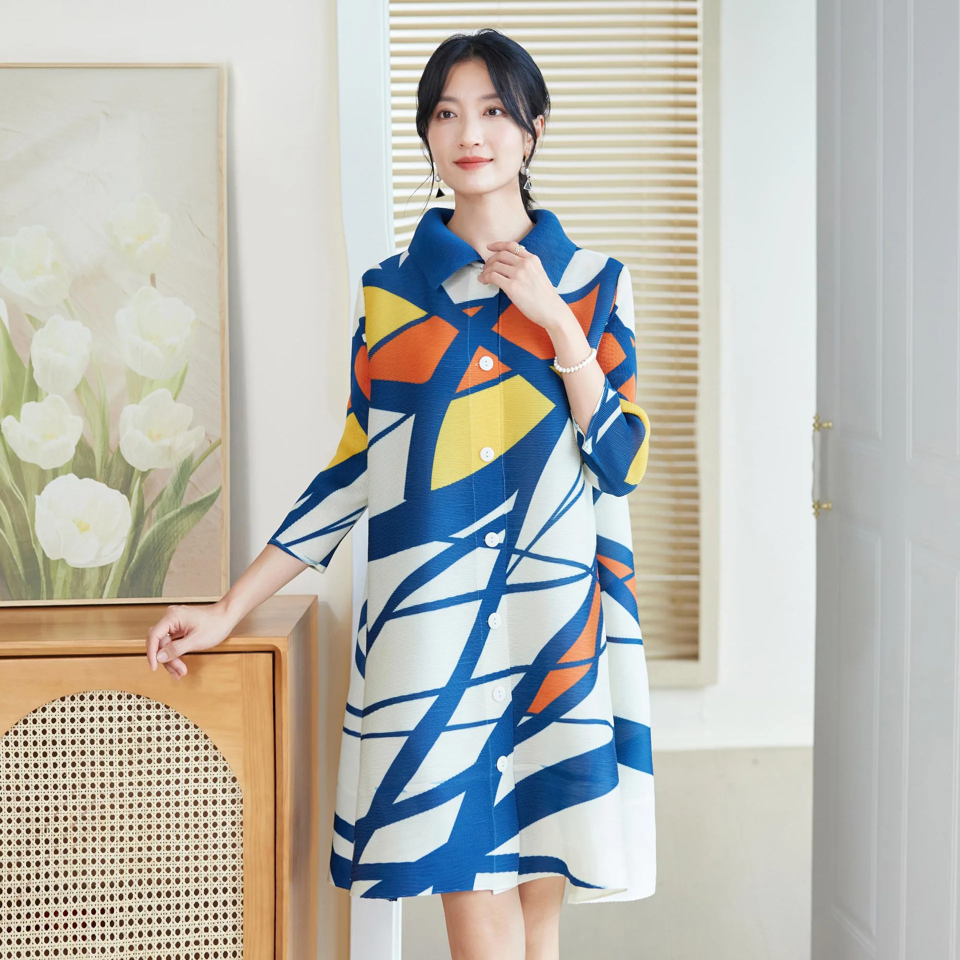 Abito Plissettato Stile Miyake - Longline Cardigan Knit recensione e prezzo