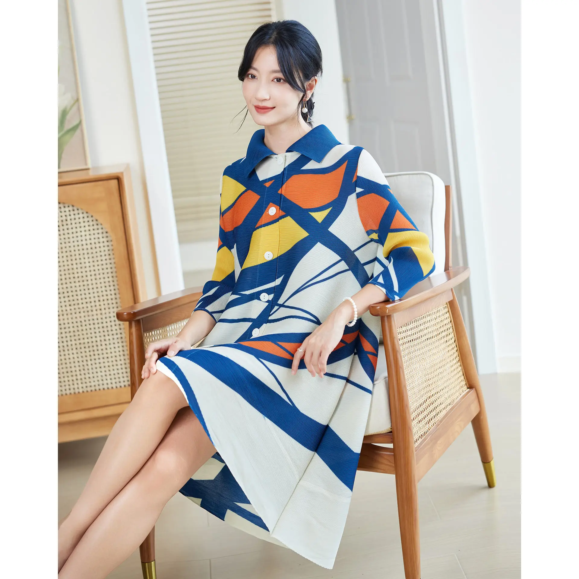 Abito Plissettato Stile Miyake - Longline Cardigan Knit recensione e prezzo