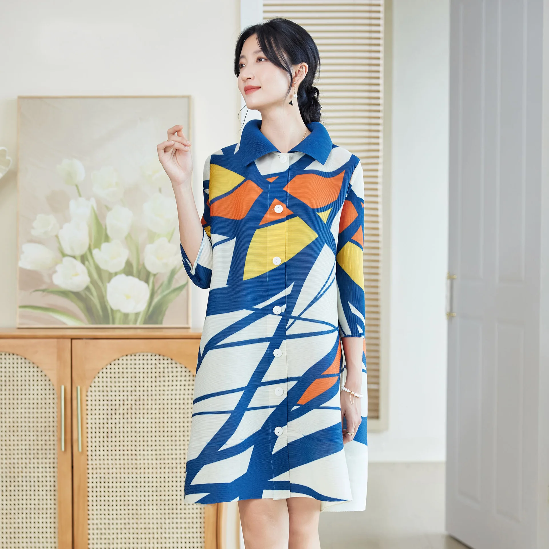 Abito Plissettato Stile Miyake - Longline Cardigan Knit recensione e prezzo
