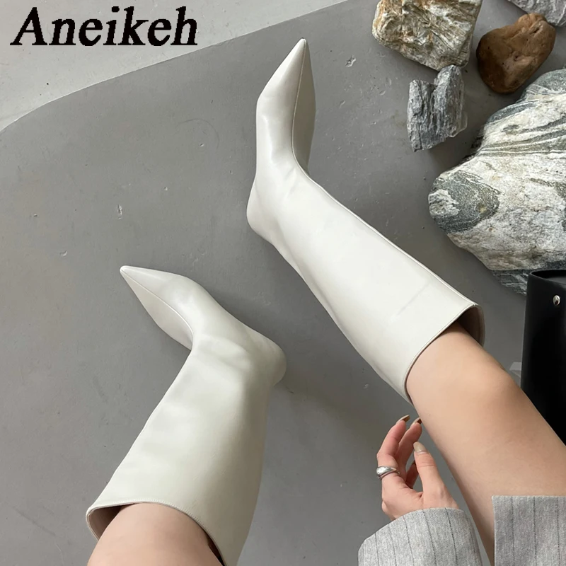 Aneikeh 2026 Moda Sexy A Punta - Women'S Fashion Knee High Boots recensione e prezzo