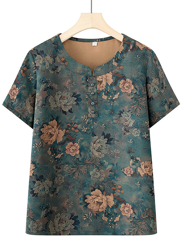 T-shirt estiva girocollo a man - Women Fashion Over 60 recensione e prezzo