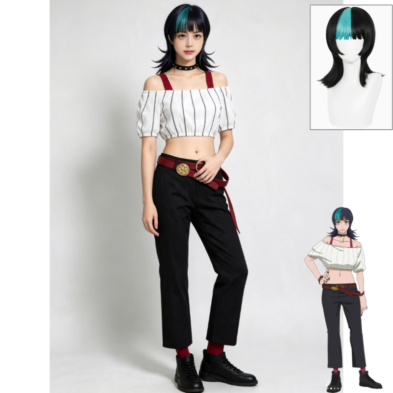 Costume Cosplay Kirara Jujutsu - Off Shoulder Top recensione e prezzo