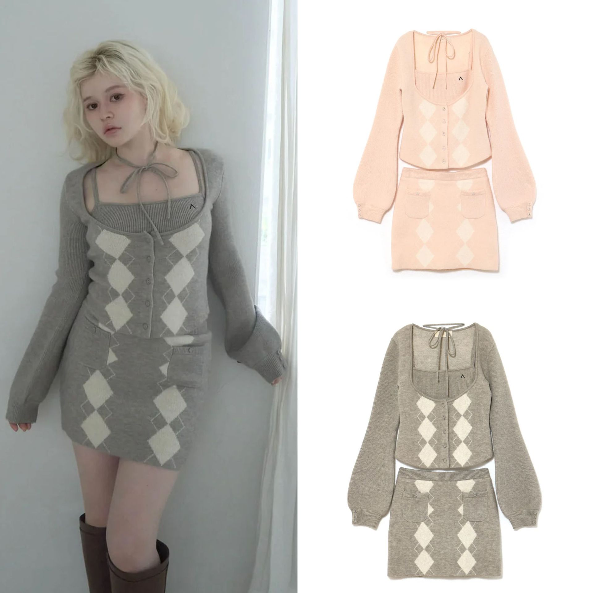 Nuovo set da tre pezzi da donn - Longline Cardigan Knit recensione e prezzo