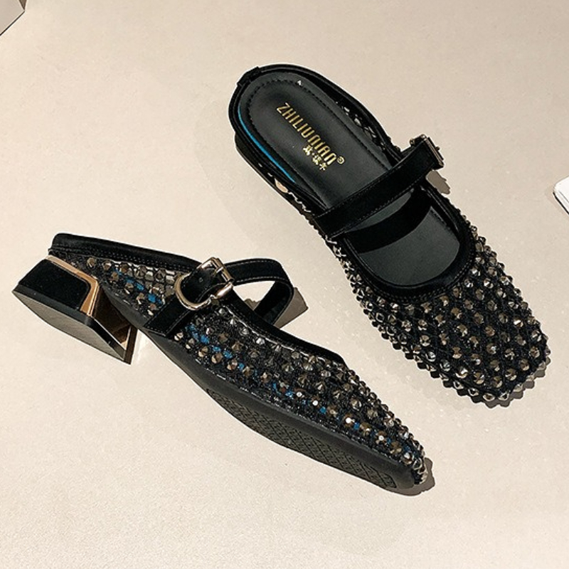 Pantofole con tacco grosso con - Women'S Fashion Sandals recensione e prezzo