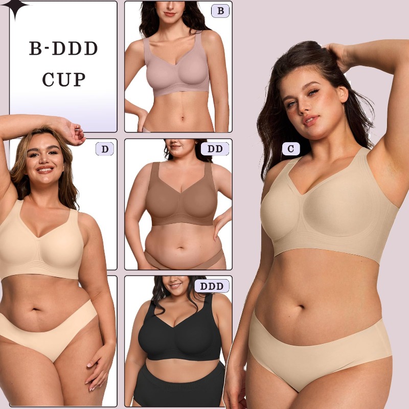 Reggiseno senza ferretto Plus  - Bra Top Seamless recensione e prezzo