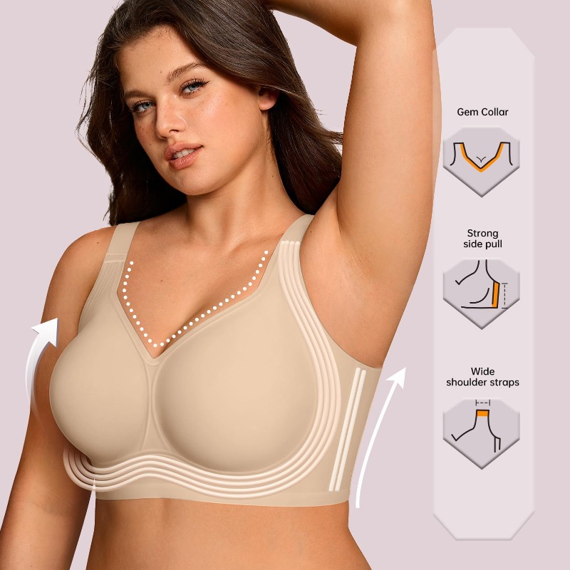 Reggiseno senza ferretto Plus  - Bra Top Seamless recensione e prezzo