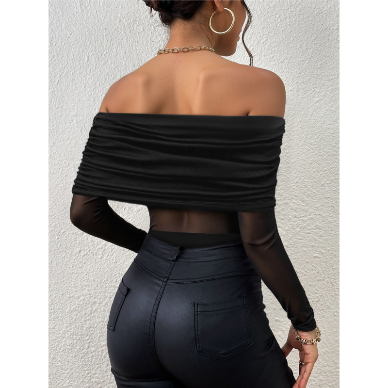 T-shirt aderente a maniche lun - Off Shoulder Top recensione e prezzo