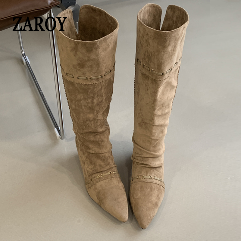 ZAROY Stivali Invernali da Don - Women'S Fashion Knee High Boots recensione e prezzo