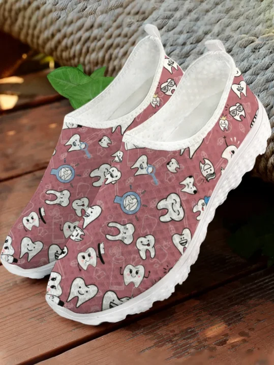 Sneakers Bianche con Stampa di - Women'S Fashion Tennis Shoes recensione e prezzo