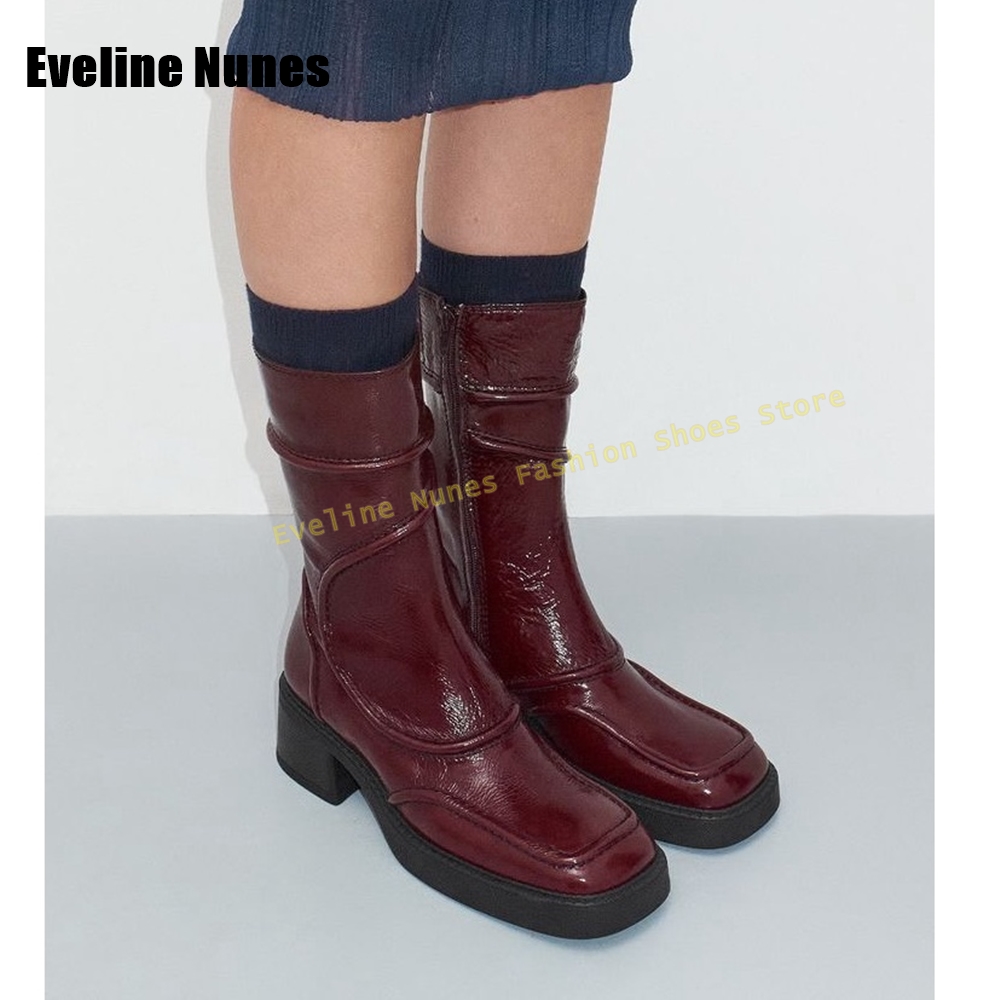 Stivali moda punta quadrata bl - Women'S Fashion Knee High Boots recensione e prezzo
