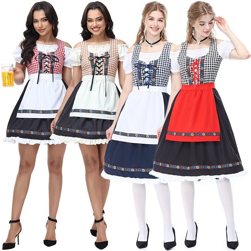 Costume Dirndl bavarese tedesc - Off Shoulder Top recensione e prezzo